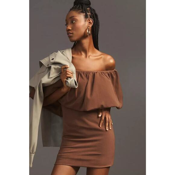 NWT Anthropoloie Nikita Mhaisalkar Off-The-Shoulder Bubble Mini Dress XL #MC415 - Picture 4 of 12